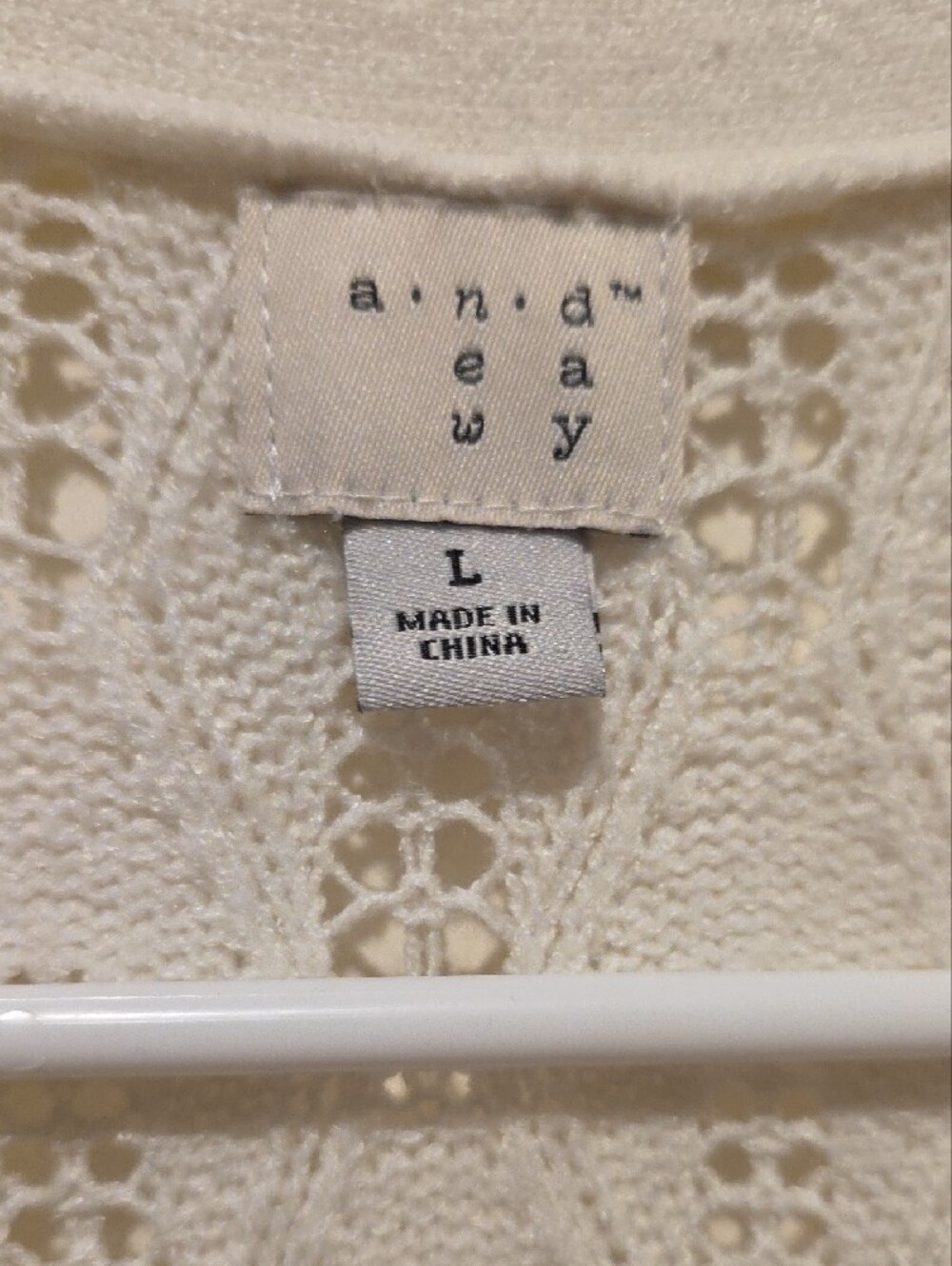 a new day Cream Open-Front Knit Cardigan with Pockets - Picture 2 of 5
